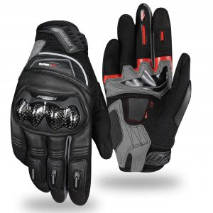 ONES AGAIN MG08 Carbon Full-Finger Motorcycle Gloves – Touch-Screen & Carbon Protection