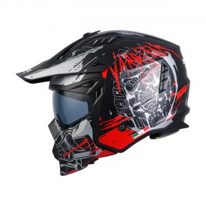 Sway SW X1-X SEUL Warrior Modular Helmet – ECE R22.06 Certified, Double Visor